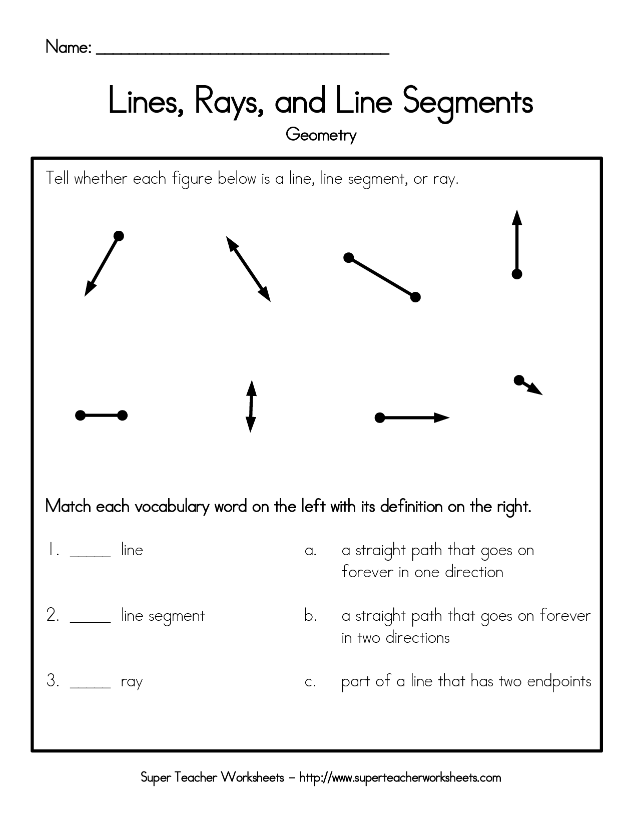 14 Best Images of Geometric Lines Worksheets