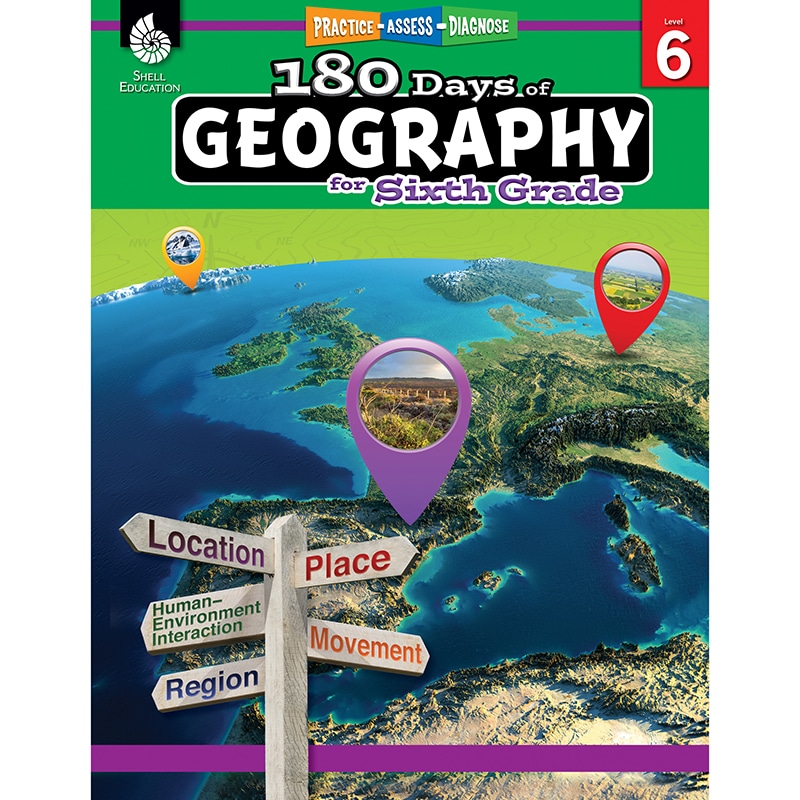 180 DAYS OF GEOGRAPHY GRADE 6 (SEP28627)