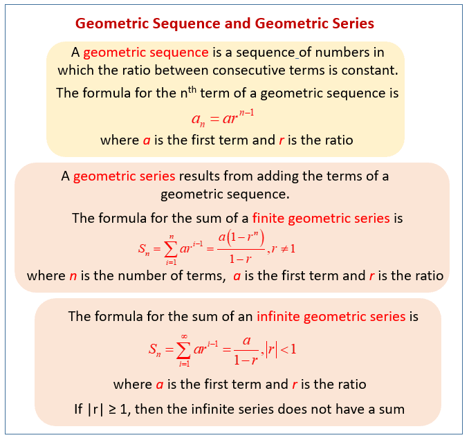 25 Geometric Sequence And Series Worksheet