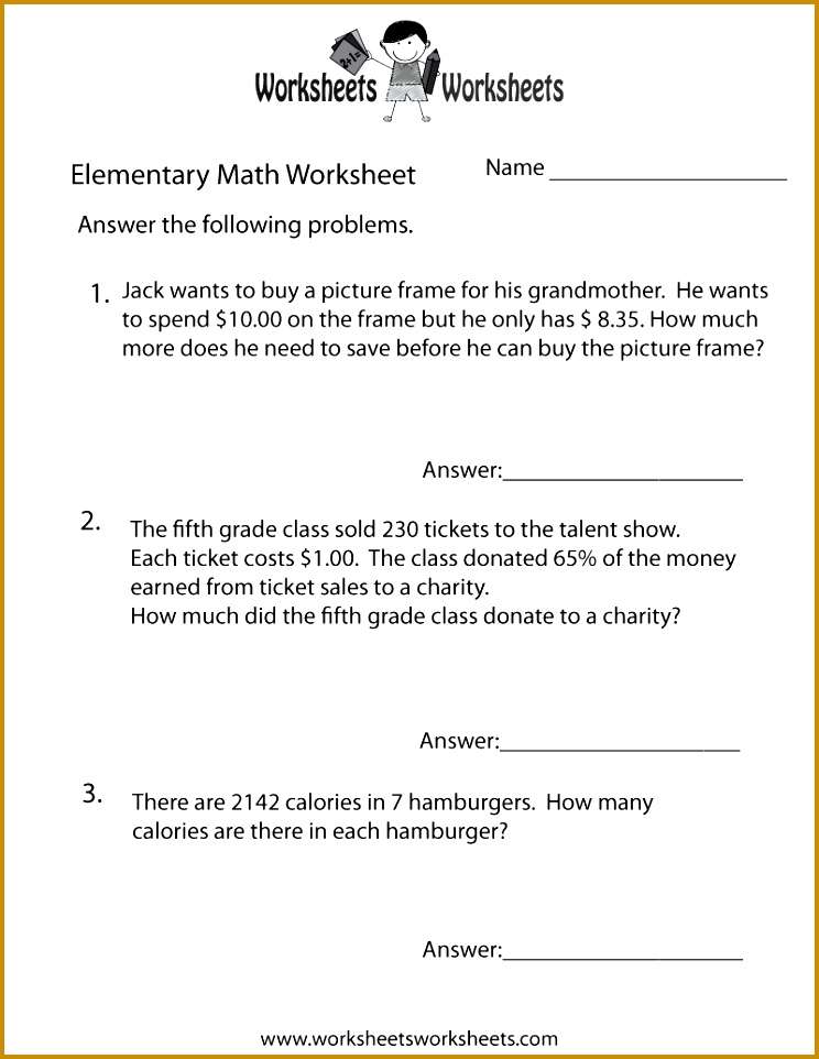 4 9th Grade Math Worksheets