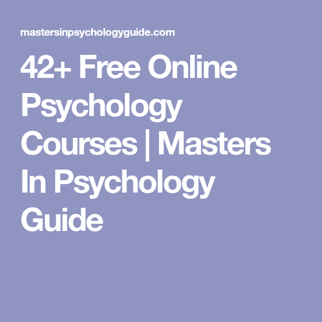 42+ Free Online Psychology Courses