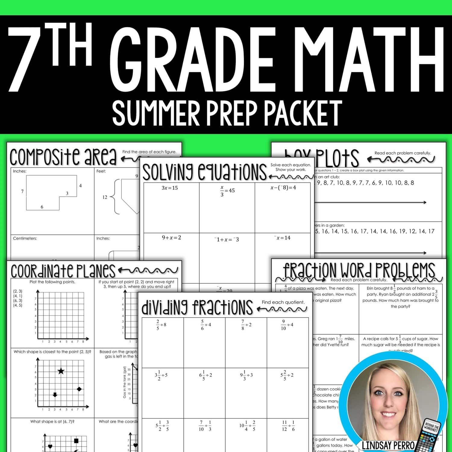 7th Grade Math Summer Prep Packet
