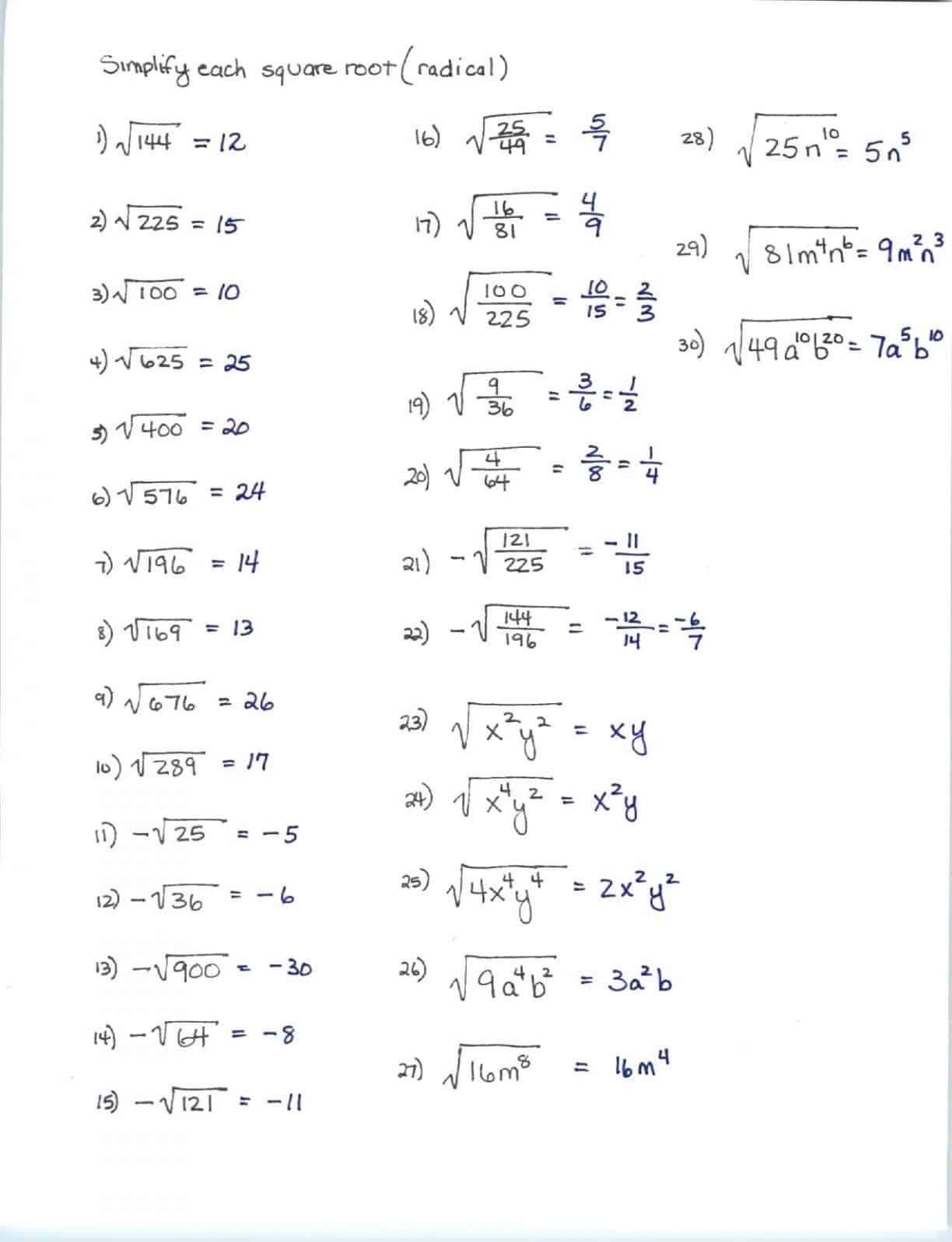 8Th Grade Pre Algebra Worksheets Printable