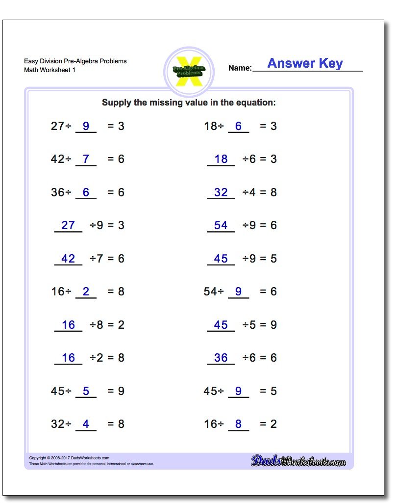 9th Grade Pre Algebra Worksheets