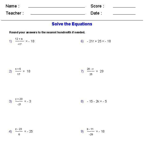 Adding And Subtracting Rational Expressions Worksheet Answer Key ...