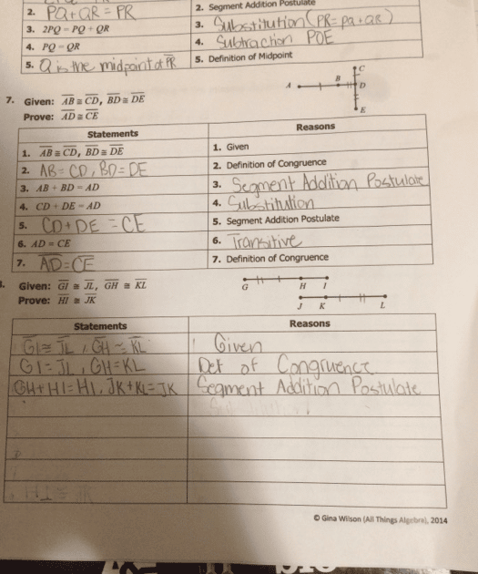 Algebra 1 Unit 5 Test Answer Key / Algebra 1 Unit 4 Test Answers ...