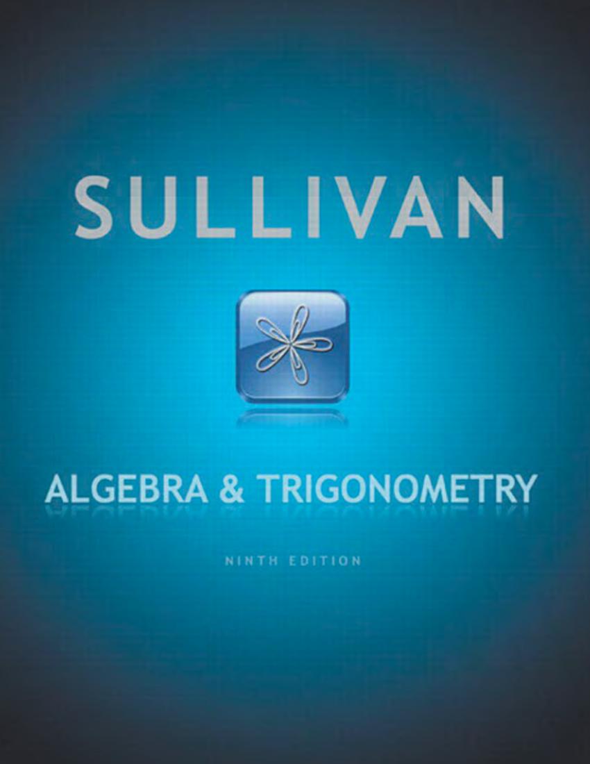 Algebra and Trigonometry (Sullivan, 9th Edition)
