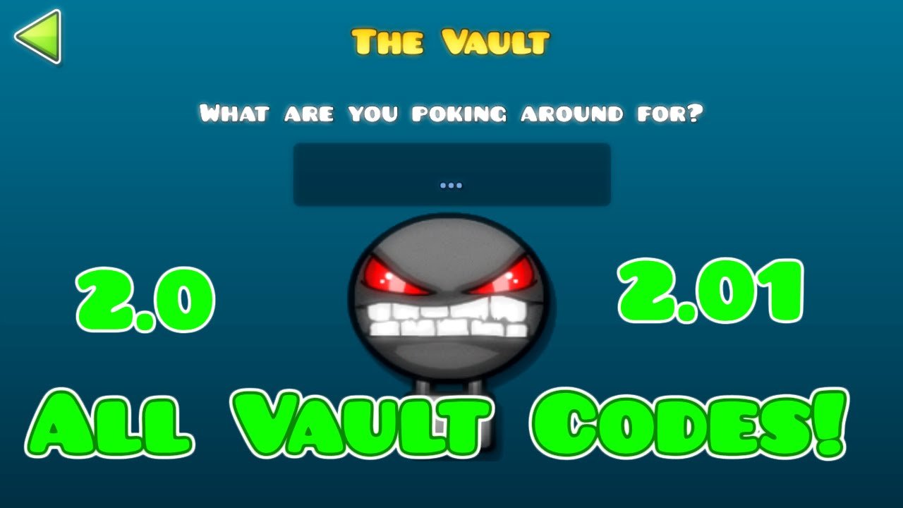 All known Vault Codes! Geometry Dash {2.01}!!!