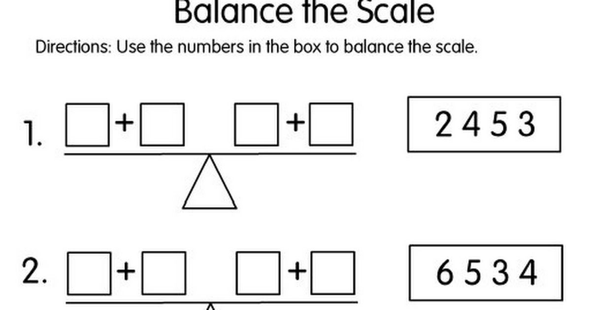 balance the scale.pdf