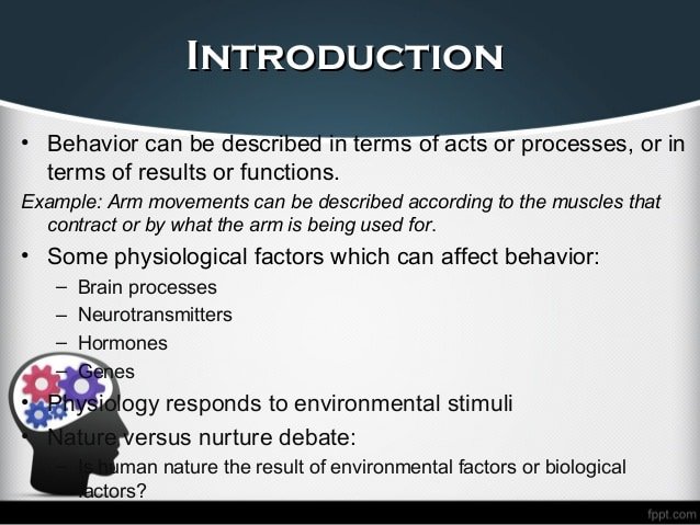 Biology of Behavior