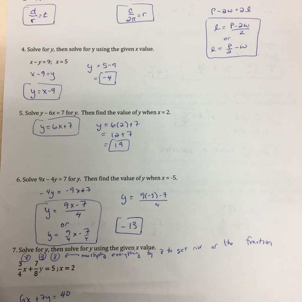 Chapter 2 Test Form 2C Answers Algebra 1 New Math Practice