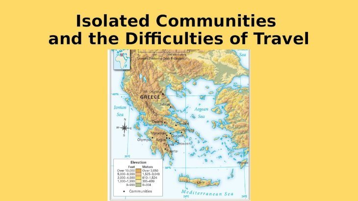 Chapter 25 Geography and the Settlement of Greece