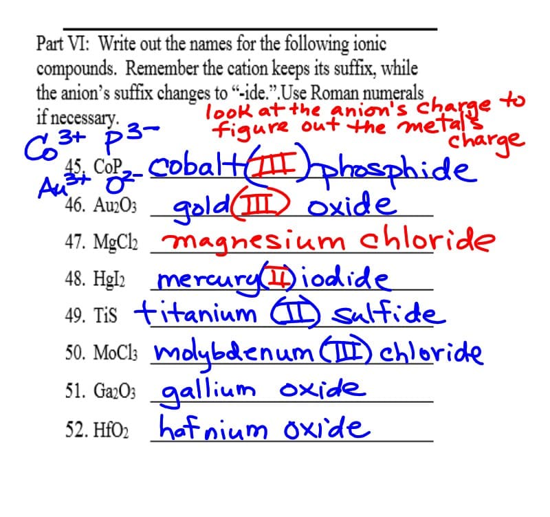 Chemistry: Went over Homework and then Notes and Practice on Using the ...