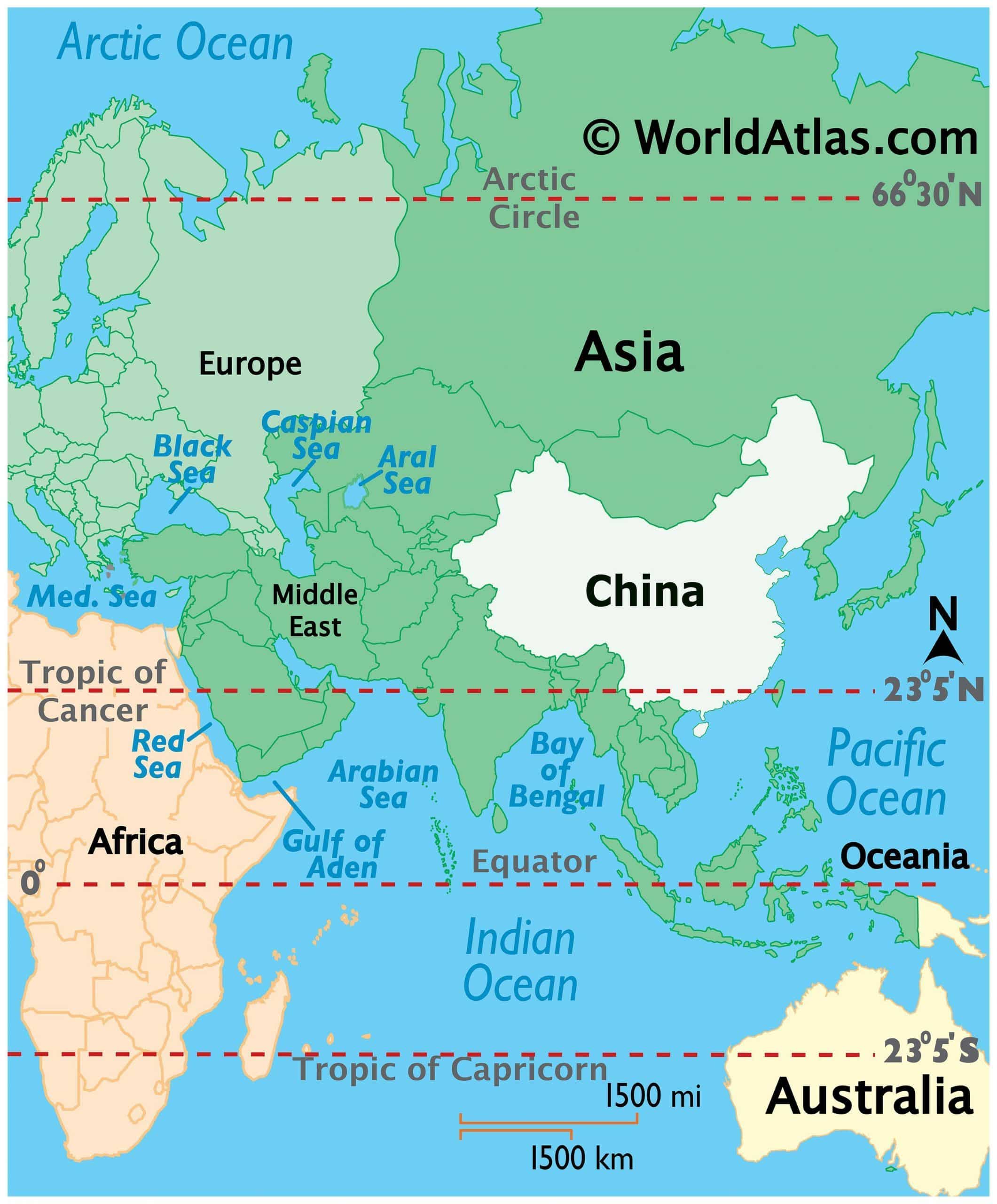 China Map / Geography of China / Map of China