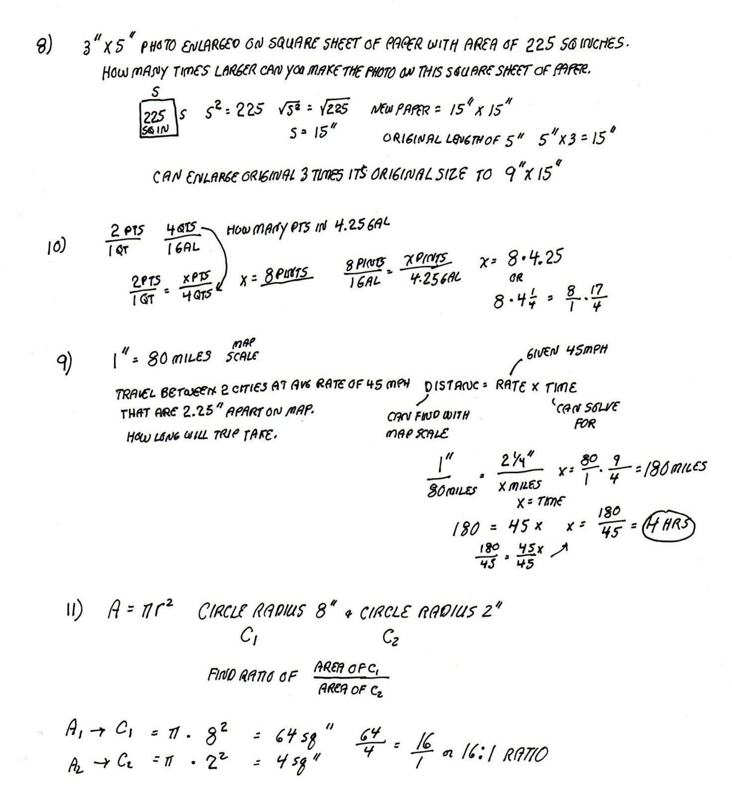 Cobb Adult Ed Math: Solutions to May 26 Ratio and Proportion Problems