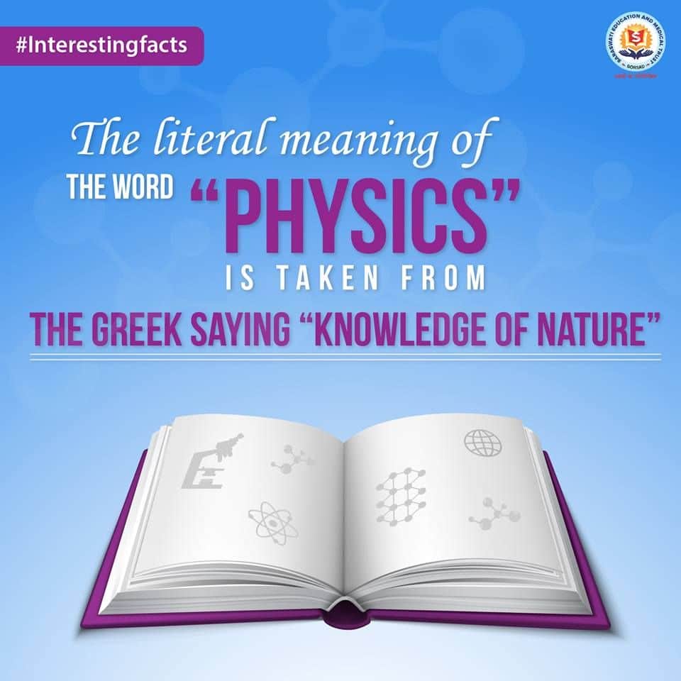 Did you know the actual meaning of the word " Physics" ? # ...