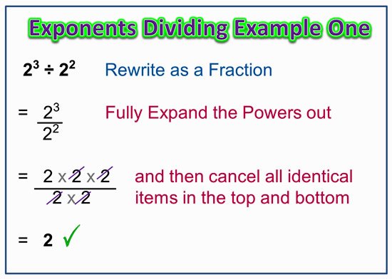 Dividing Exponents