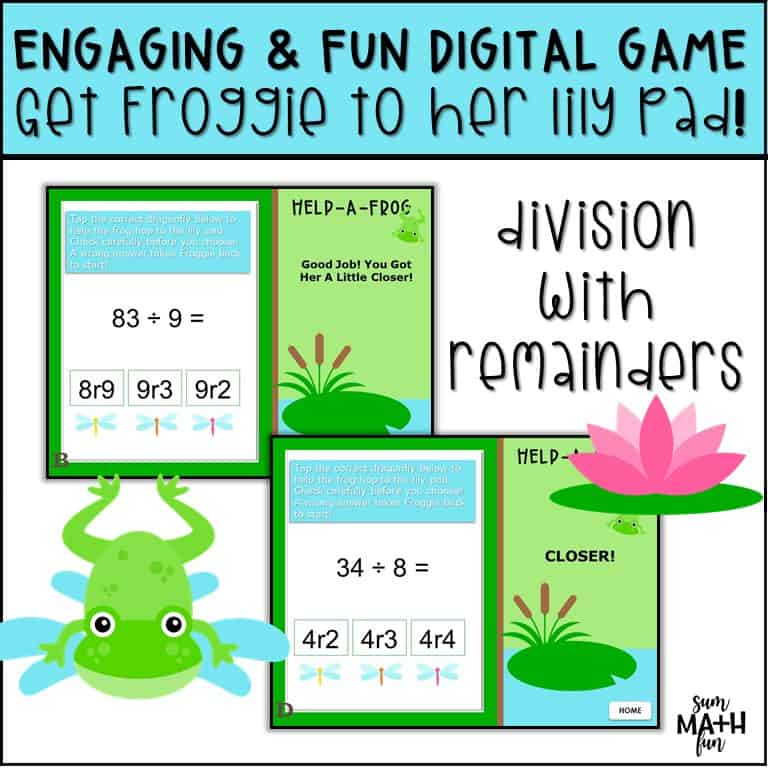 Division With Remainders Digital Game