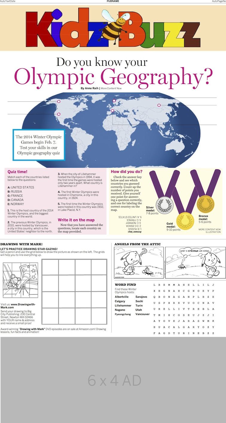 Do you know your Olympic geography?