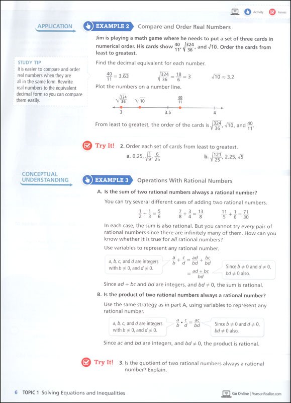 EnVision Math Algebra 1 Homeschool Bundle (2018 Edition ...