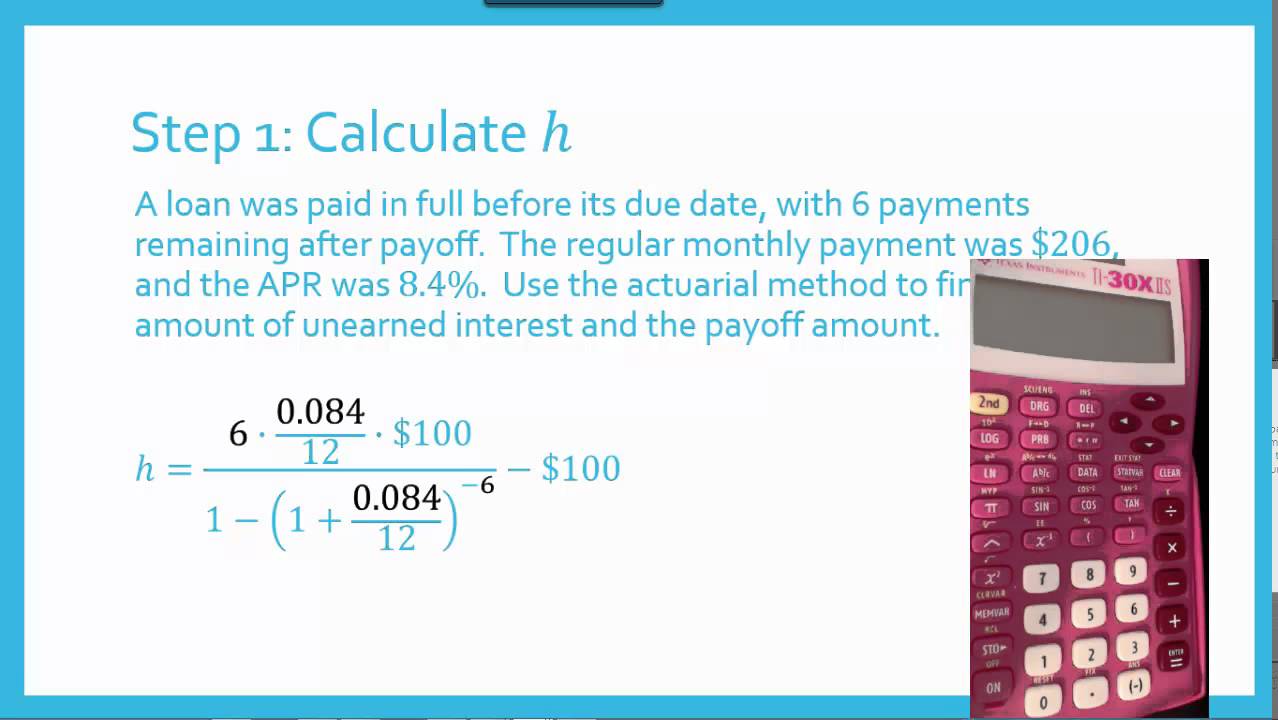 Financial Math Ex12: Actuarial Method