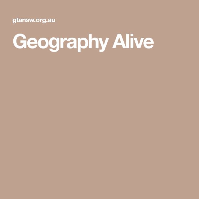 Geography Alive