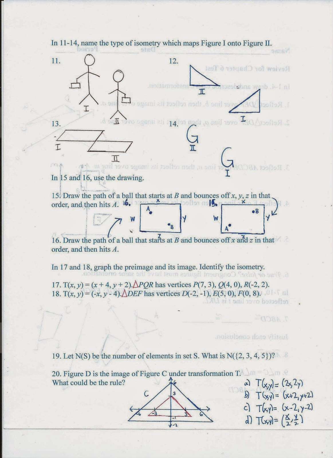 Geometry, Common Core Style: Review for Chapter 6 Test (Day 67)
