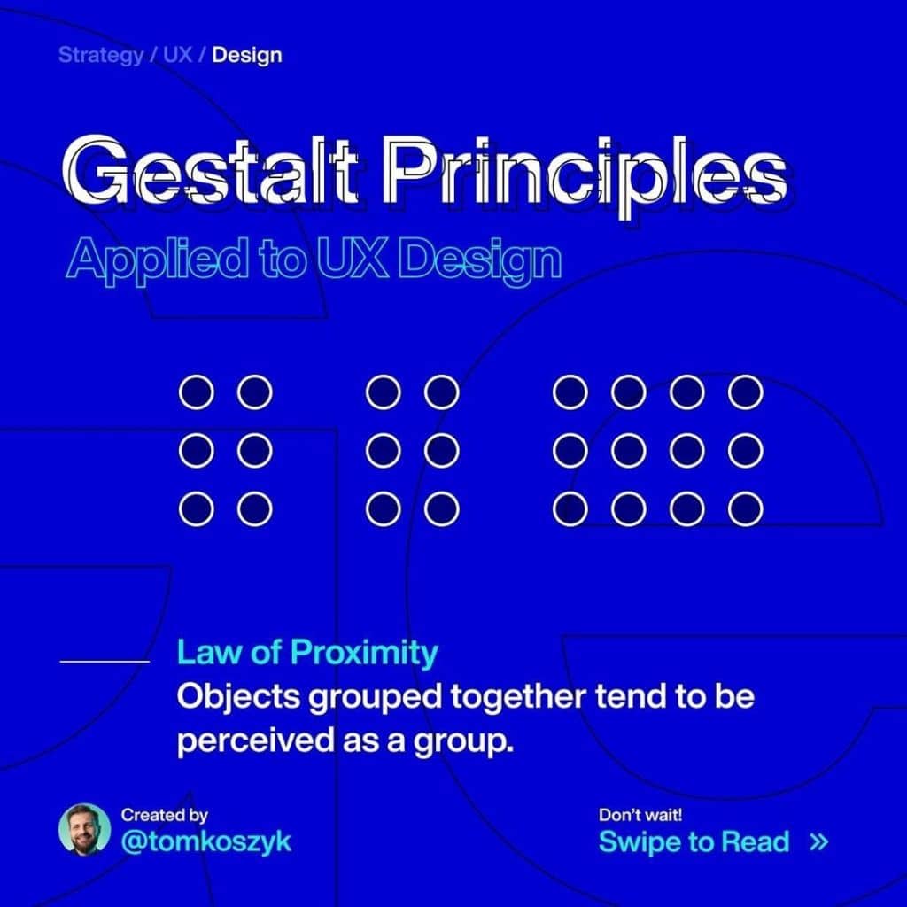 Gestalt Principles. Law of Proximity