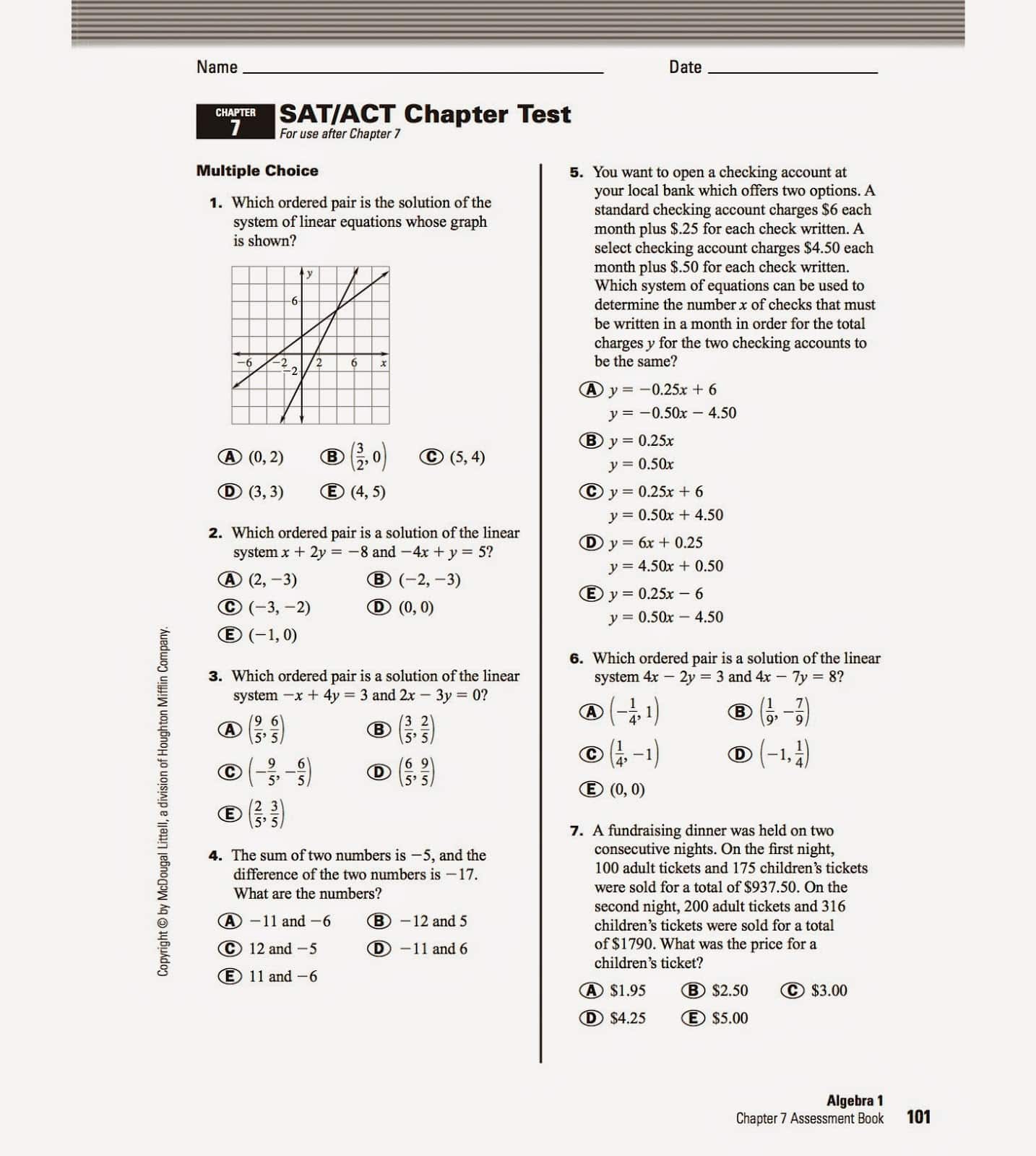 Heidemann 8th Grade Math: Algebra 3/3 (4th and 6th Periods)