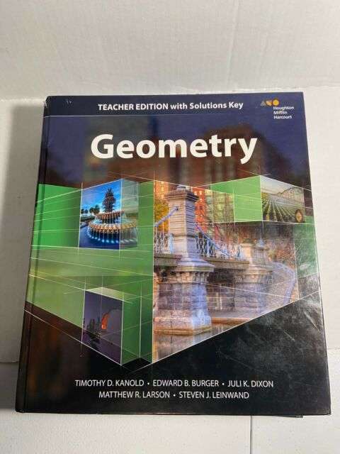 HMH GEOMETRY: TEACHER EDITION WITH SOLUTIONS 2015 By Houghton Mifflin ...