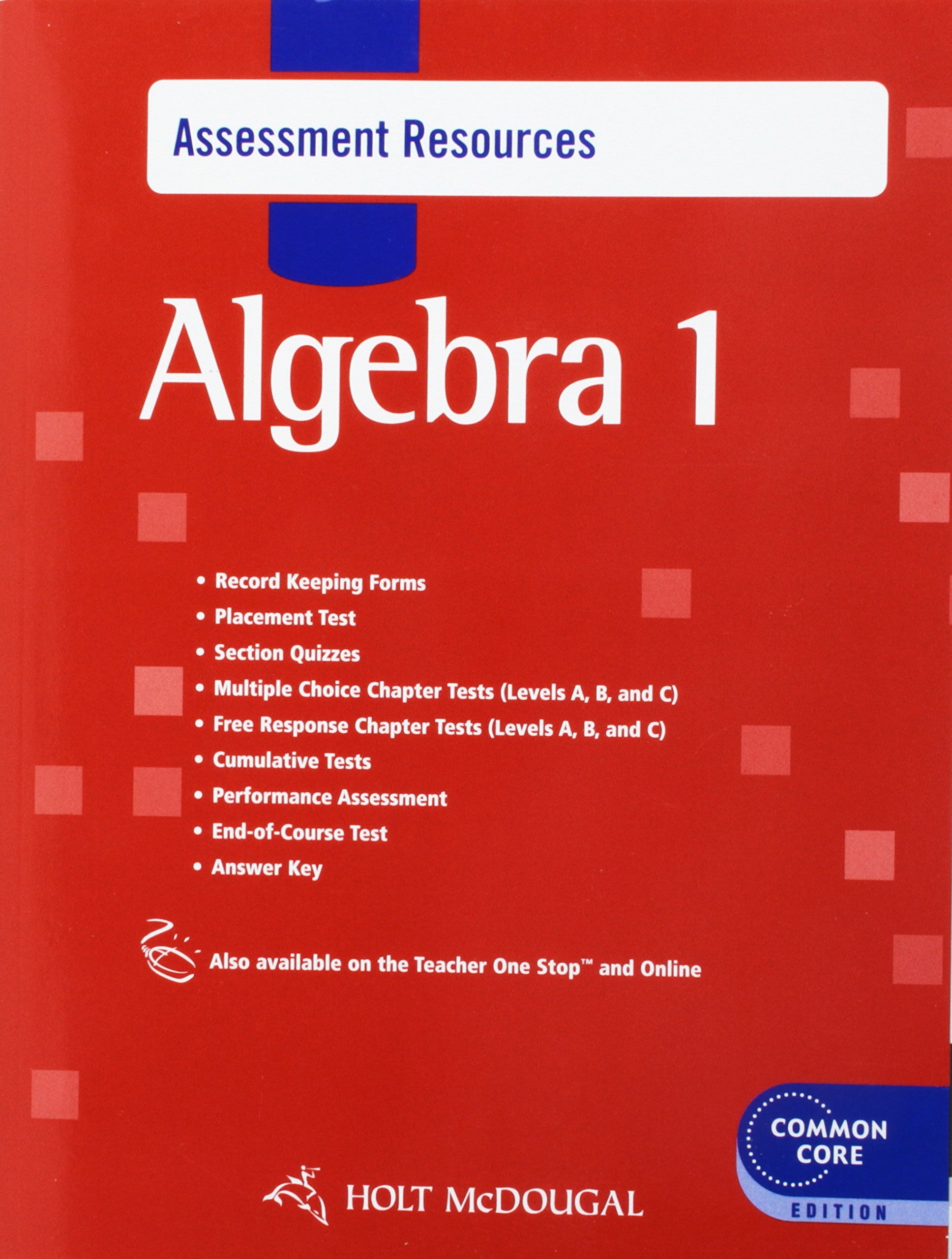 Holt Mcdougal Algebra 1 Answer Key Pdf