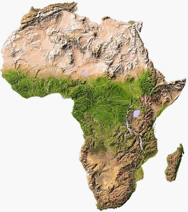 How did geography affect the settlement of Africa?