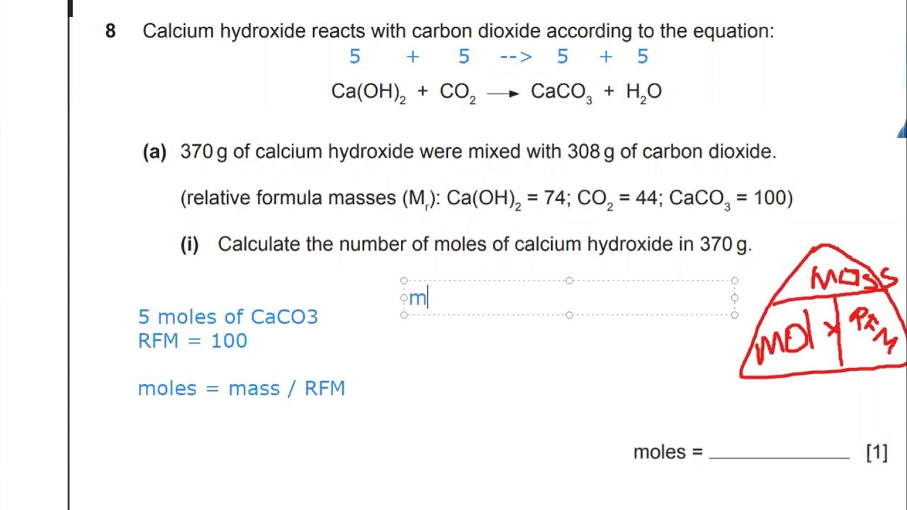 How to do mole calculations GCSE Chemistry