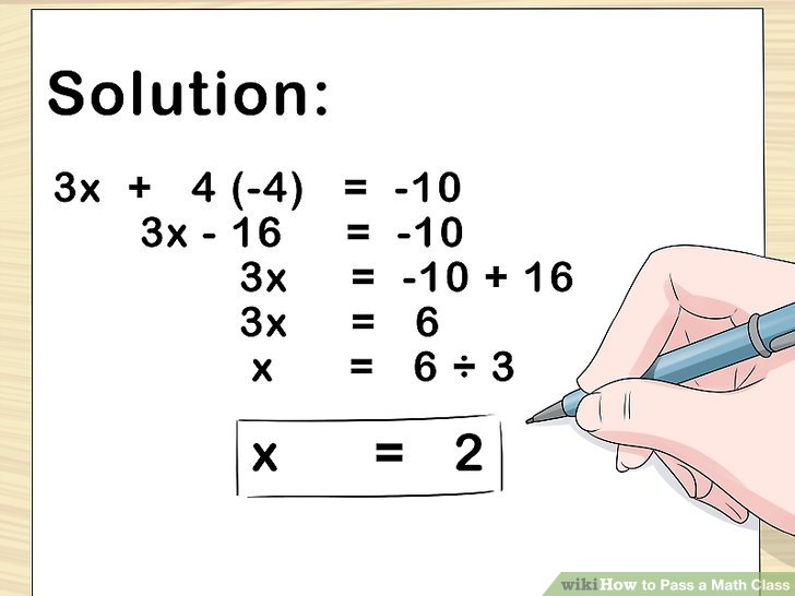 How to Pass a Math Class