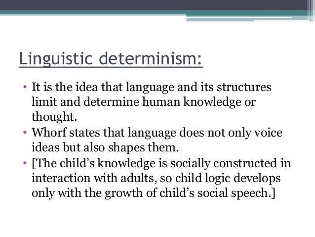 Language and thought ppt