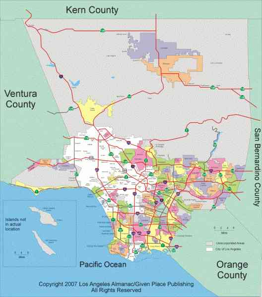 Map Of Neighborhoods In Los Angeles