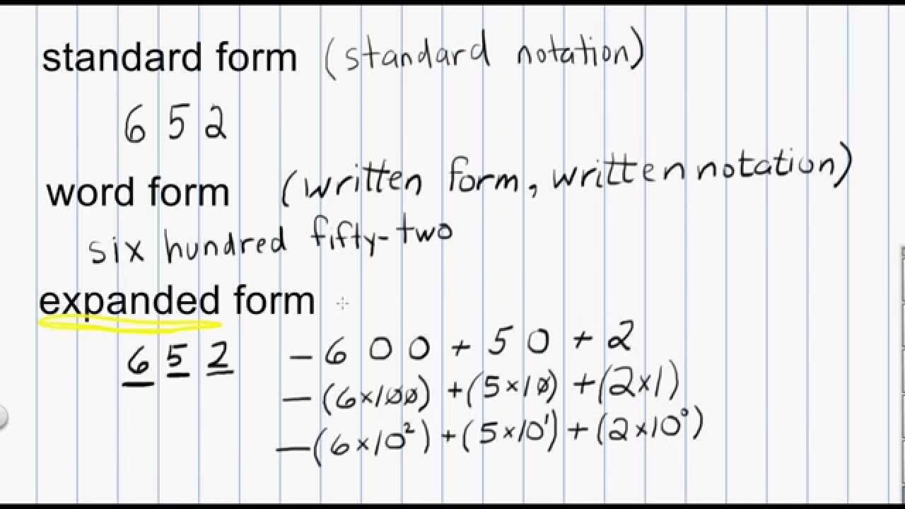 What Does Expanded Form Mean In Math Tutordale