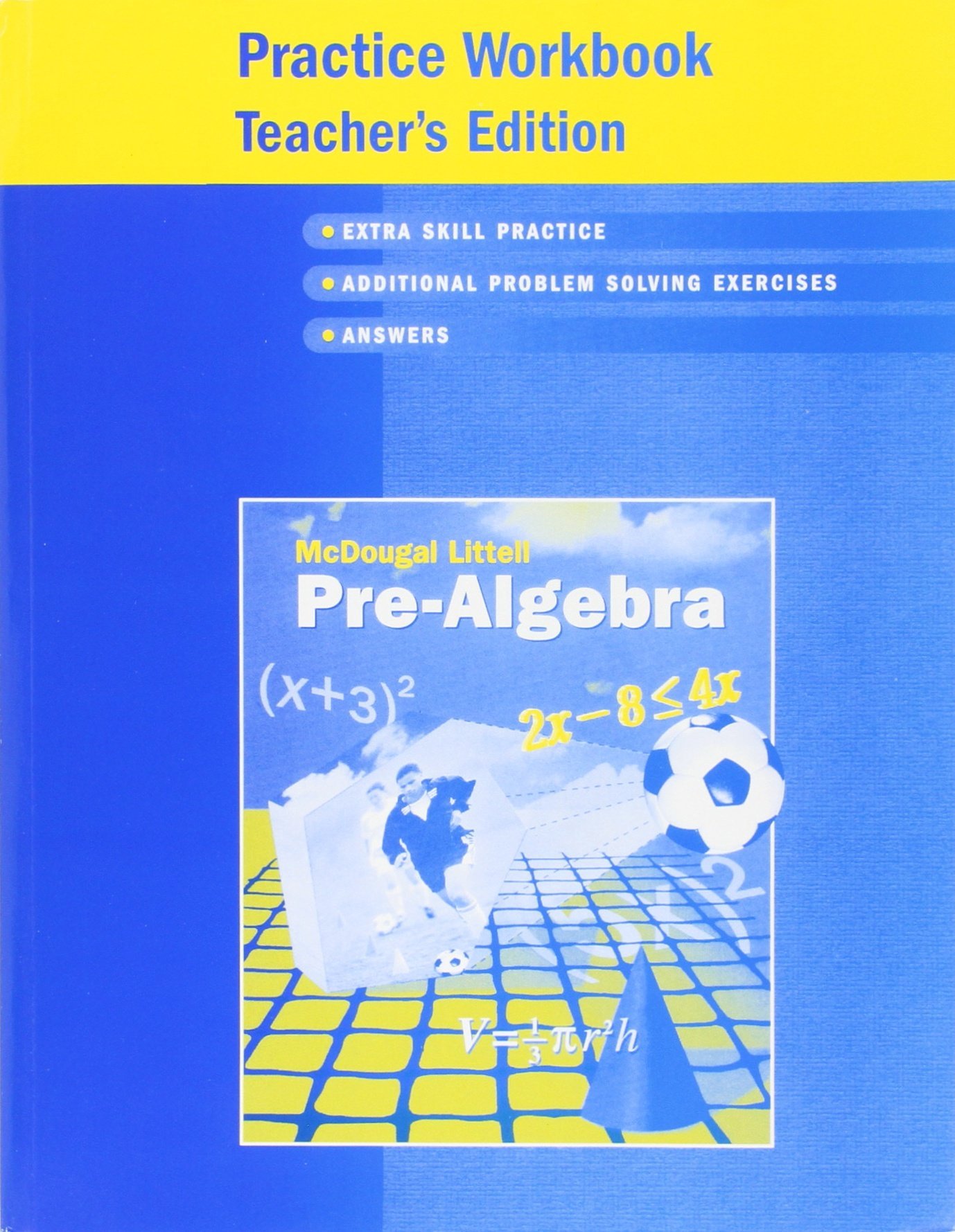 Mcdougal littell pre algebra practice workbook answer key ...