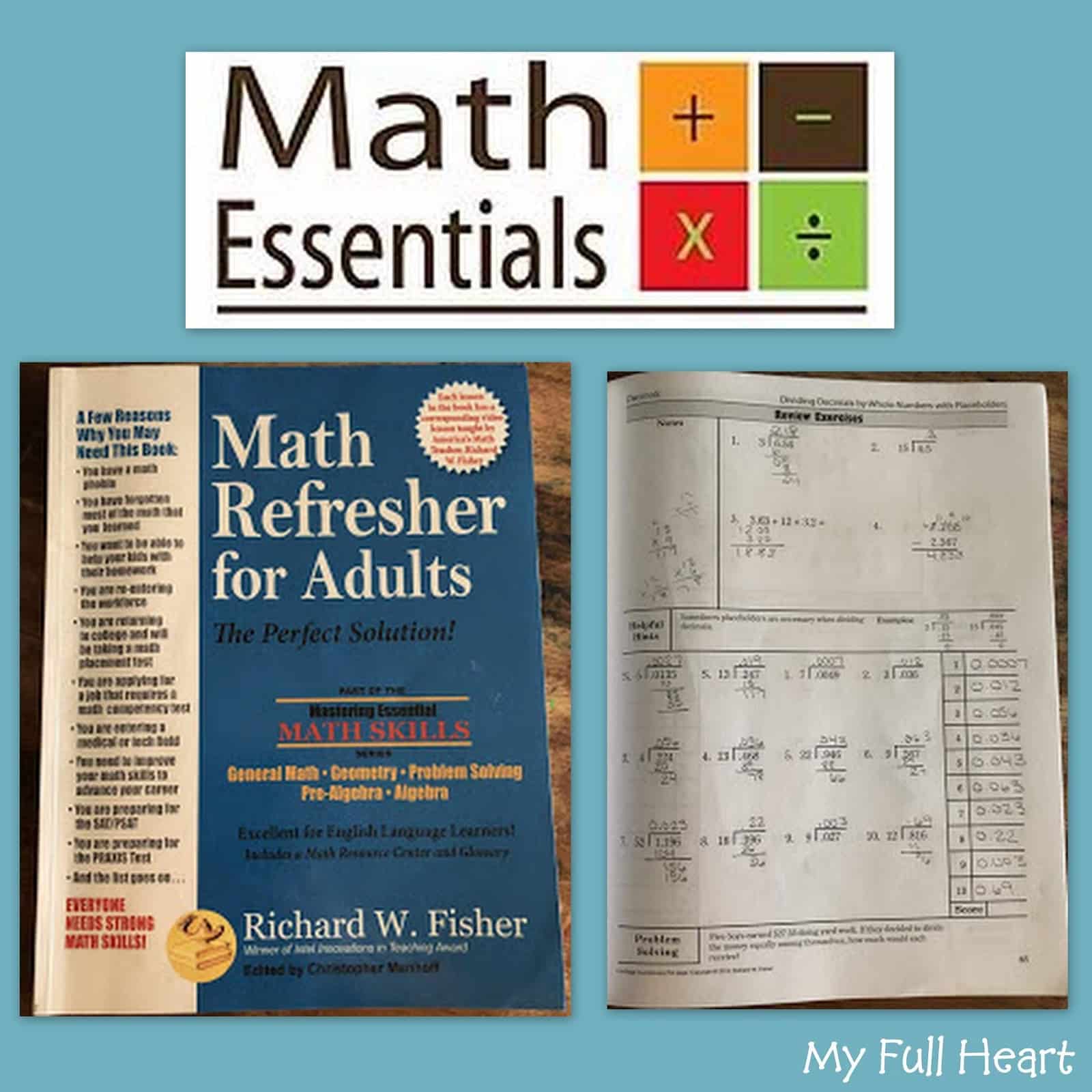 My Full Heart: Math Refresher for Adults