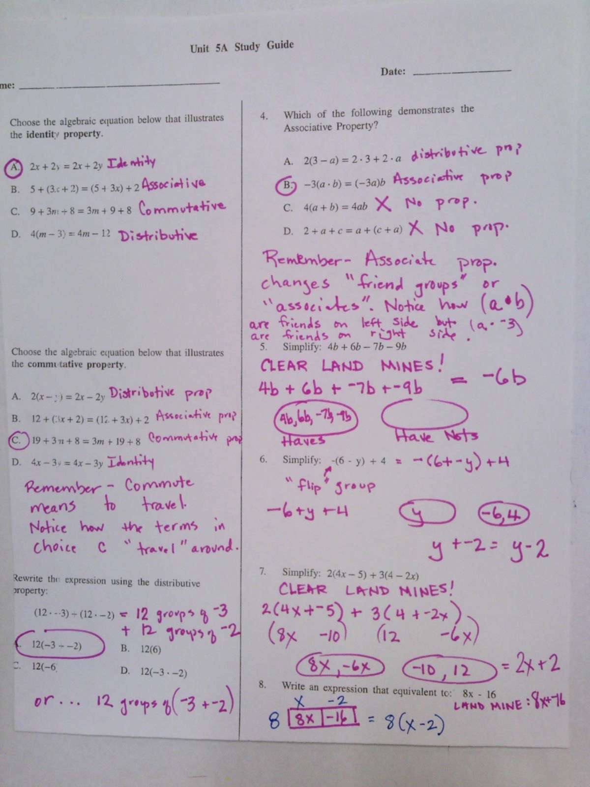 Open Up Resources Grade 8 Unit 7 Answer Key