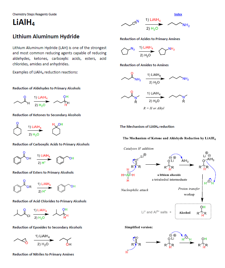 Organic Chemistry Reagent Guide