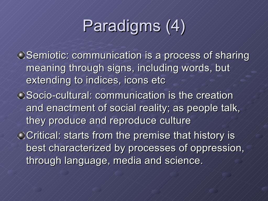 Paradigms And Theories