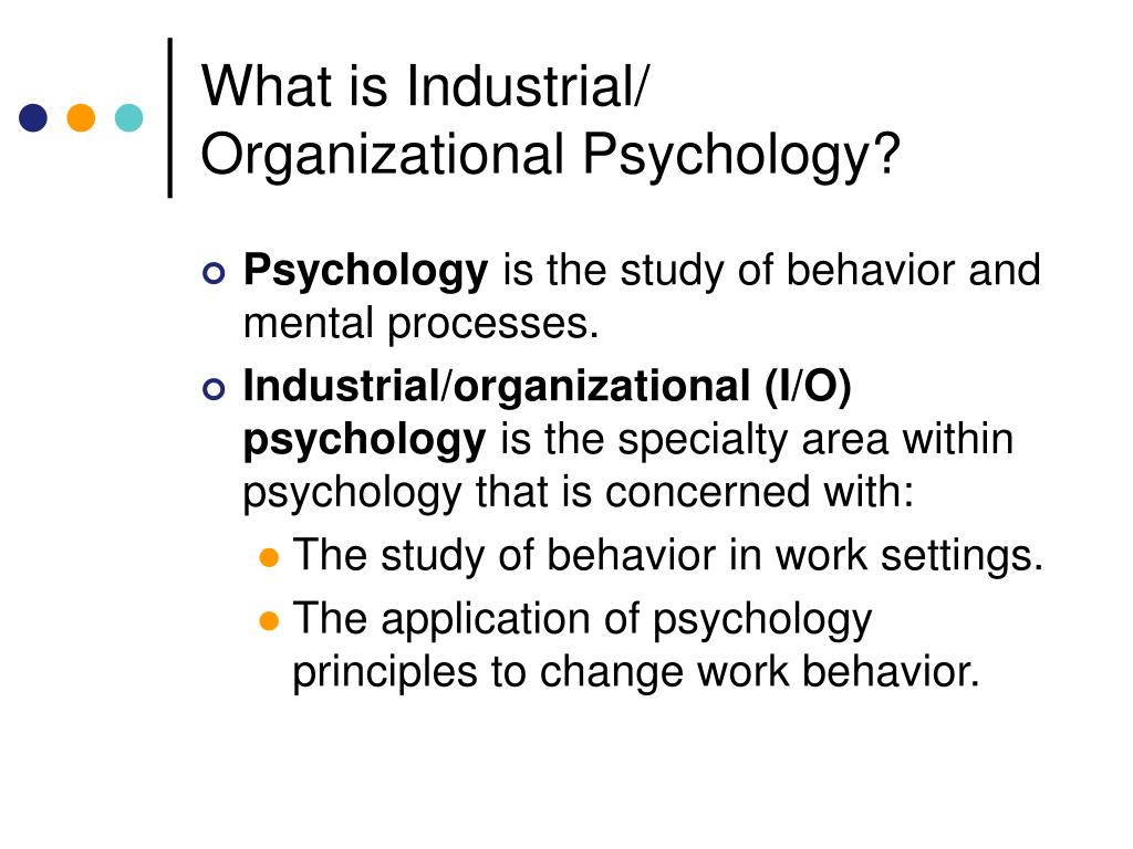 Industrial psychology job titles