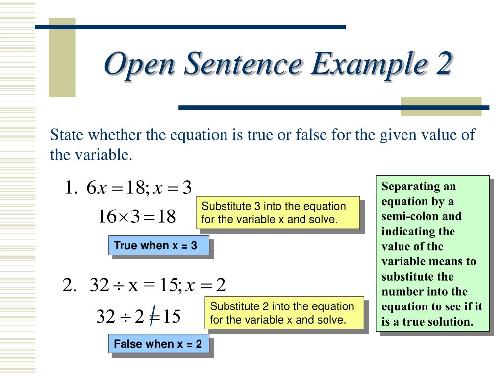 what-is-an-open-sentence-in-pre-algebra-tutordale