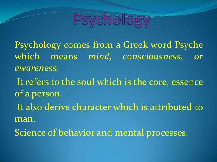 Psychology Ppt
