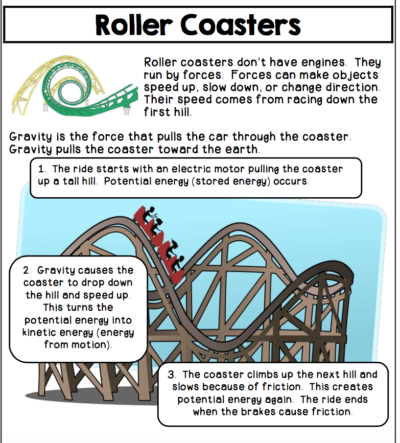 Roller Coaster Physics Worksheet