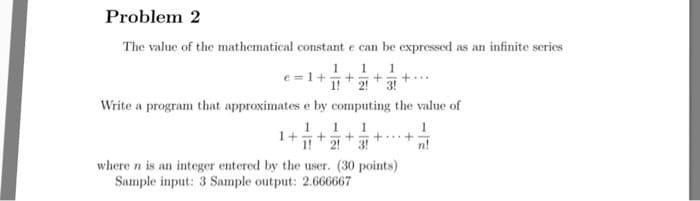 Solved: The Value Of The Mathematical Constant E Can Be Ex...