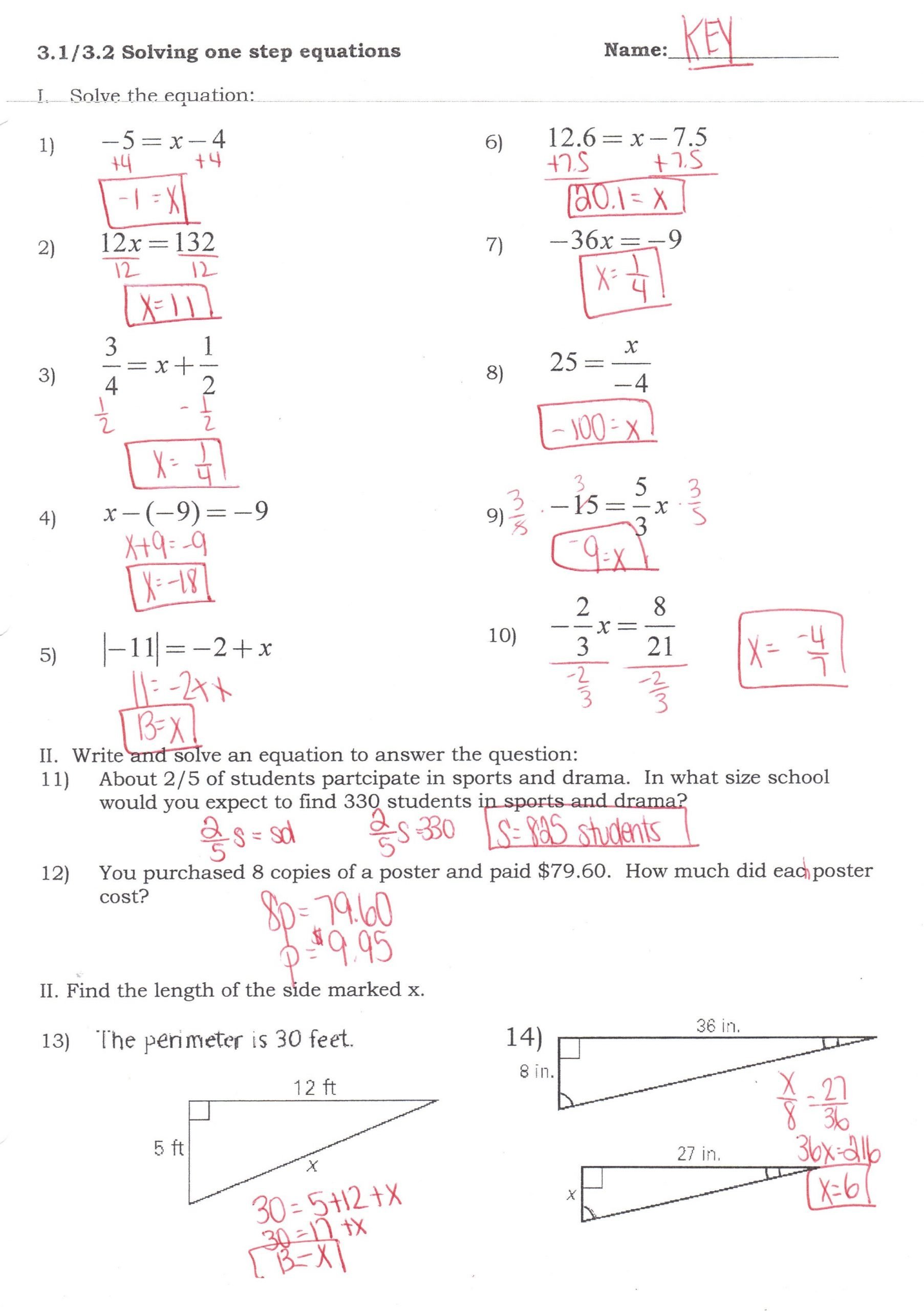 Solving Systems Of Equations by Substitution Worksheet ...