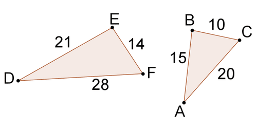 SSS Triangle Similarity