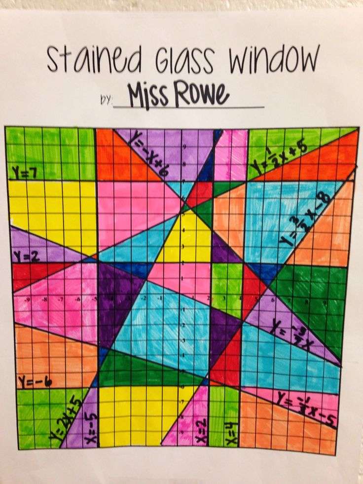 Stained Glass Window Linear Equations Project
